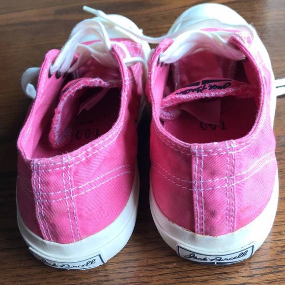 Converse Jack Purcell low top pink canvas badminton shoes EUC - Picture 3 of 11